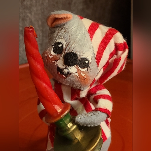 Vintage Annalee 7" Bedtime Mouse w/ Candle Mobilitee Doll - Picture 5 of 8